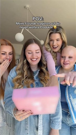 Paula's friends are reacting to the new Wolfera products 🥹💖 What do you think it is?? 😱