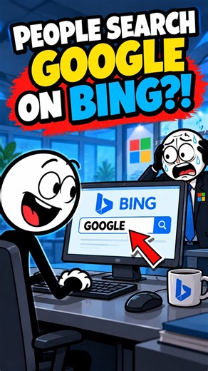 Millions Search Google On Bing 🤯#Shorts #Business #Google #Bing #Tech