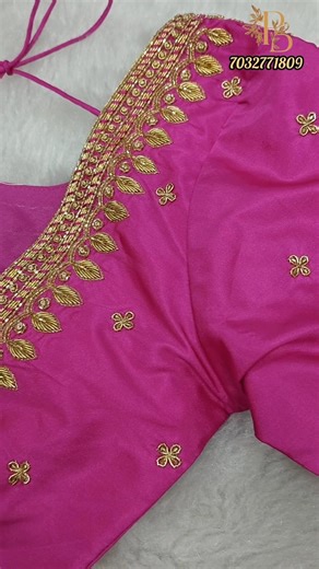 Simple Yet Elegant Maggam Work Blouse Designs for Pattu Sarees #shorts #blousedesigns #saree