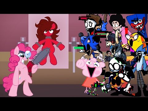 FNF - CupCakes But All Pibby Characters Sings It 🎤 (Every Turn a Different Character Sings)