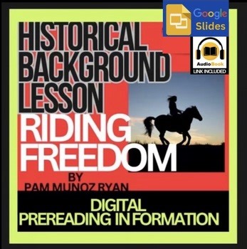 Riding Freedom Pre-Reading Introduction | No Prep Google Slides Lesson
