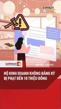 Unregistered Businesses Face Fines of Up to 10 Million VND #shorts | LuatVietnam.vn