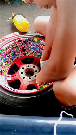 Stickerbomb on 15s mags 👌 #stickerworks @ 3Maudio Car Audio And Entertainment werks and #dreavyncoatings | WI NG IE