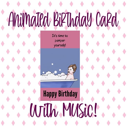 Animated Birthday Card with Music - Send joy with our Animated Birthday E-Card! Delightful bubble-popping animation and