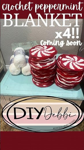 Crochet Peppermint Afghan/Blanket free pattern by The Crochet Crowd