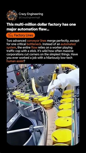Unexpected Manual Labor in Factory Lines