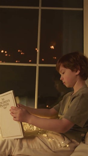 Listen to the Lord's Prayer recited by a child before sleep
