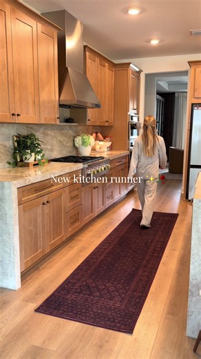Perfect Washable Maroon Kitchen Rug for Families