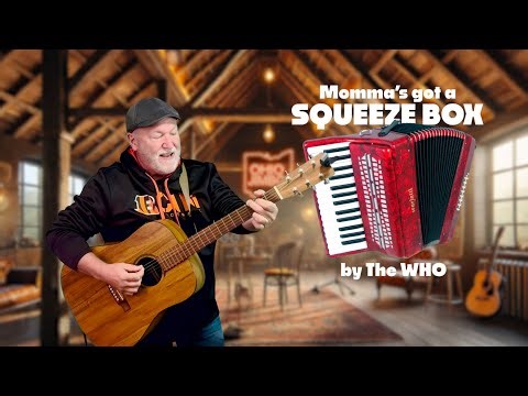 “Squeeze Box” Guitar Shuffle – The Who | Easy G Shuffle Pattern Tutorial!