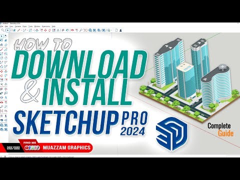 How to Download and Install SketchUp Pro 2024 | Complete Guide in Urdu/Hindi
