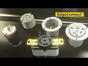Hubbell Twist Lock Plugs and Flanged Inlets with EdgeConnect™ technology install in 10 seconds