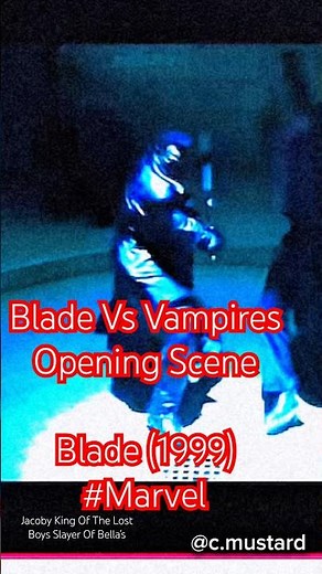 Blade Vs Vampires - Blade (1999) #vampires #blade #marvel #superhero #clips #rave #wesleysnipes