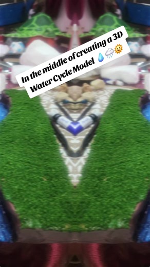 Work in progress on a 3D Water Cycle Model. This model shows the stages of evaporation, condensation, precipitation, and collection, helping to explain how water moves through nature in a creative and visual way. Learning science through hands-on crafting💧🌍 #WaterCycle #ScienceProject #3DModel #STEMLearning #HandsOnLearning 💧🌧️