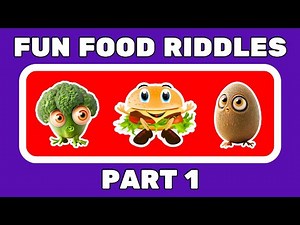 Can You Guess the Food? 🍕🍎 Fun Food Riddles for Kids! | Food Quiz Challenge - Part 1
