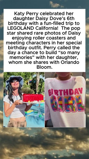 Katy Perry Celebrates Daughter Daisy’s 6th Birthday at LEGOLAND! 🥳#kattyperry #shorts
