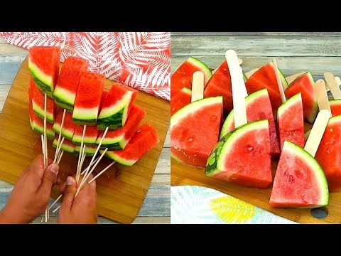 2 fun and super simple ways to serve watermelon!