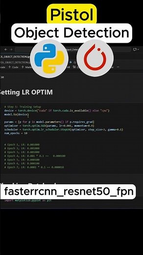 🚀 Pistol Detection using Faster R-CNN | Transfer Learning in PyTorch #computervision #deeplearning