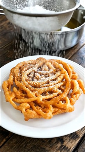 Homemade Funnel Cake🎡 | Tasteful