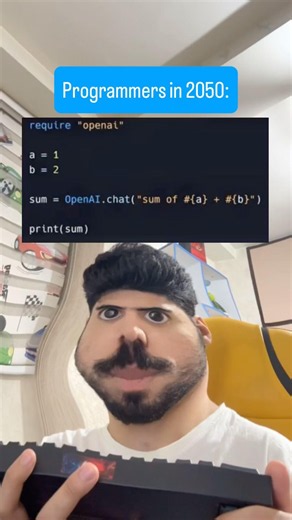 Programmers in 2050 😂 #coding #programming #funny