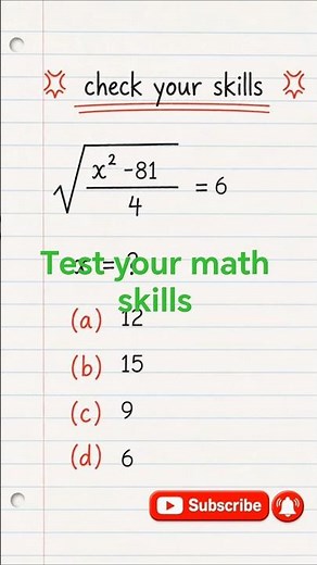 Only Smart Students Get This Right #Mathquiz #Algebra#quiz#viral #math#shorts#challenge#trending