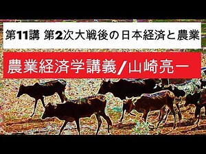 Agricultural Economics ⑪/ Japanese Economy and Agriculture of Post-World War II /Ryoichi Yamazaki
