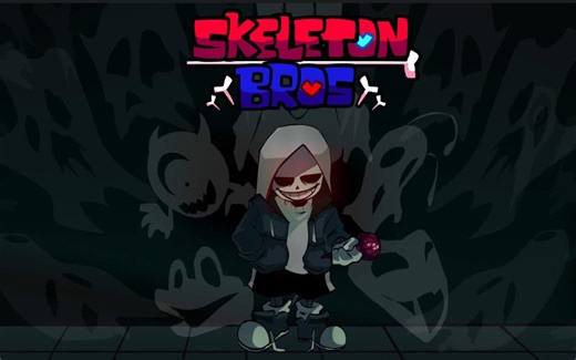 【FNF优质模组】骷髅兄弟V2（取消制作）官方未完成版本全流程 Skeleton Bros V2 Cancelled Build