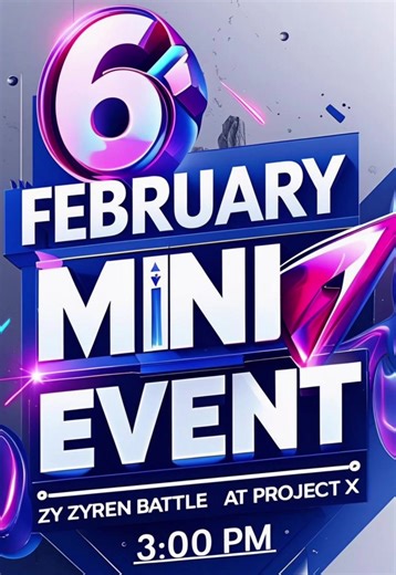 วันที่ 6 กุมภาพันธ์ เรามีนัดกันกับ mini event ที่ project x PK dance battle with @ZY&Zyren แล้วพบกันเวลา 15:00 น. เป็นต้นไป อย่าลืมมาให้กำลังใจพวกเราน้าา 🩷