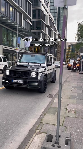 Custom Mercedes G63 with Triple Exhaust Pipes