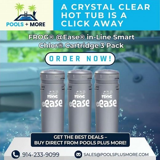 FROG® @Ease® in Line SmartChlor® Cartridge 3 Pack for Hot Tub