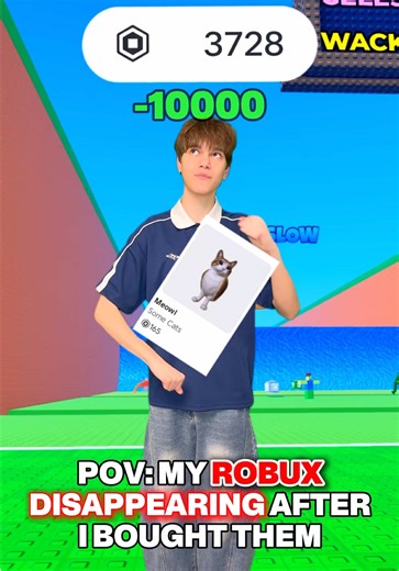 This is EVERY roblox PLAYER when they get ROBUX.. 💸😭 #roblox #robloxmemes #robloxfunny #funny #robux