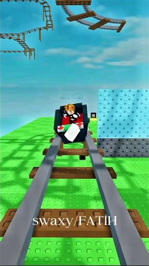 Roblox Cart ride TROLL 🤣 #roblox #minecraft #robloxedit #tutorial #funny #peakyblinders