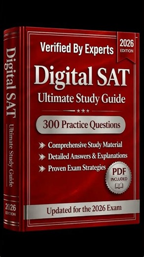 Digital SAT Exam 2026 | 300 Practice Questions | New Study Guide | Cheat Sheet | Offline Test Engine