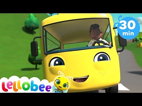 Wheels on the bus SONG - Baby Songs | +More Nursery Rhymes & Kids Songs | Lellobee