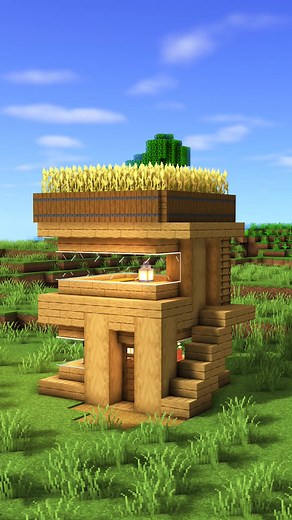 Construcción de Casa de Supervivencia en Minecraft