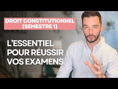 Cours de droit constitutionnel (semestre 1) : l’essentiel de la matière