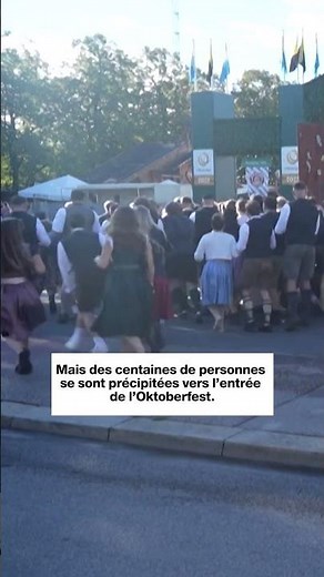 Oktoberfest à Munich : les images spectaculaires de la foule qui se précipite