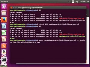 How to install Netbeans and Java JDK in Ubuntu