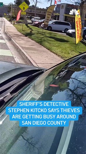 San Diego Sheriff Warns: Protect Your Vehicles