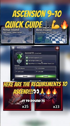 NEW MOON UPDATE: Ascension 9 and 10 SAILOR PIECE GUIDE⚓️💫🔥 #roblox #guide #update #sailorpiece