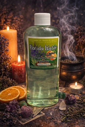 Florida Water Spiritual Cologne 8 oz | Citrus Floral Cologne for Ritual Use | Spiritual Bath & Home Cleansing | Altar Supply | Metaphysical