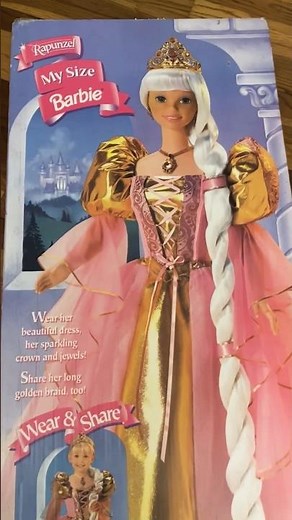 Unboxing My Size Barbie Rapunzel From 1997 #toyunboxing #90sbarbie #toyshorts #barbiecollector