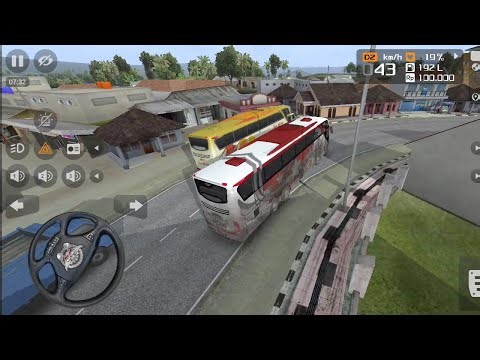 Bus Simulator Indonesia damaged bus driving with passangers 