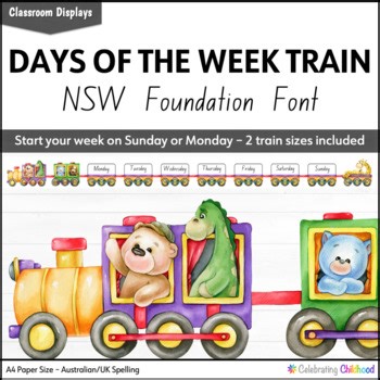 NSW Font Days of the Week Train Display ***$1 SPECIAL!***