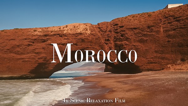 When the Camera Just Watches – Legzira Beach of Morocco in 4K