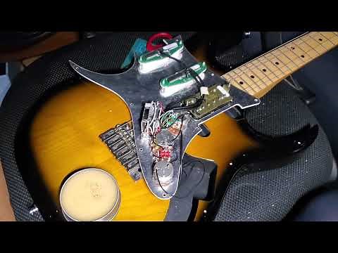 How to install the treble bleed and single coil switching to Andy Timmons Ibanez AT100