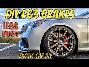 SOO much DUST! E63 OEM vs EBC RedStuff pads PLUS HOW-to do your front brakes!