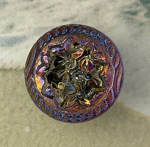 Jasmine Flowers Glass Button - Made in Czech Republic 13mm - Etsy