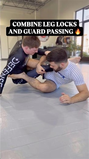 Combine Leg Locks & Guard Passing 🔥 #bjj #jiujitsu #grappling #submission #wrestling #judo #choke
