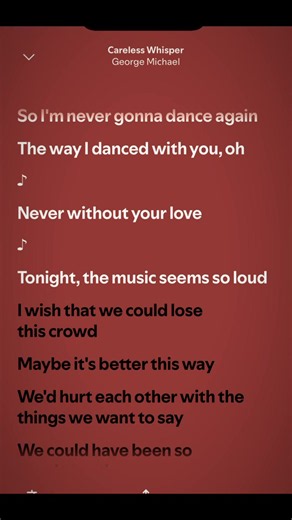 Careless Whisper lyrics - George Michael