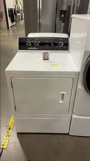Speed Queen heavy duty top load electric dryer white